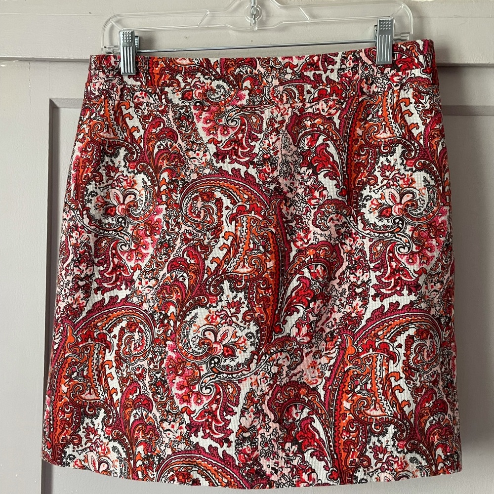 LOFT Paisley Pencil Skirt